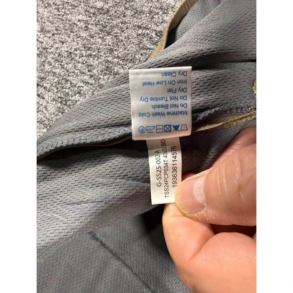 Twillory Mens Performance Pants 40x32 Khaki Tan‎ Tailored Fit Technical Stretch